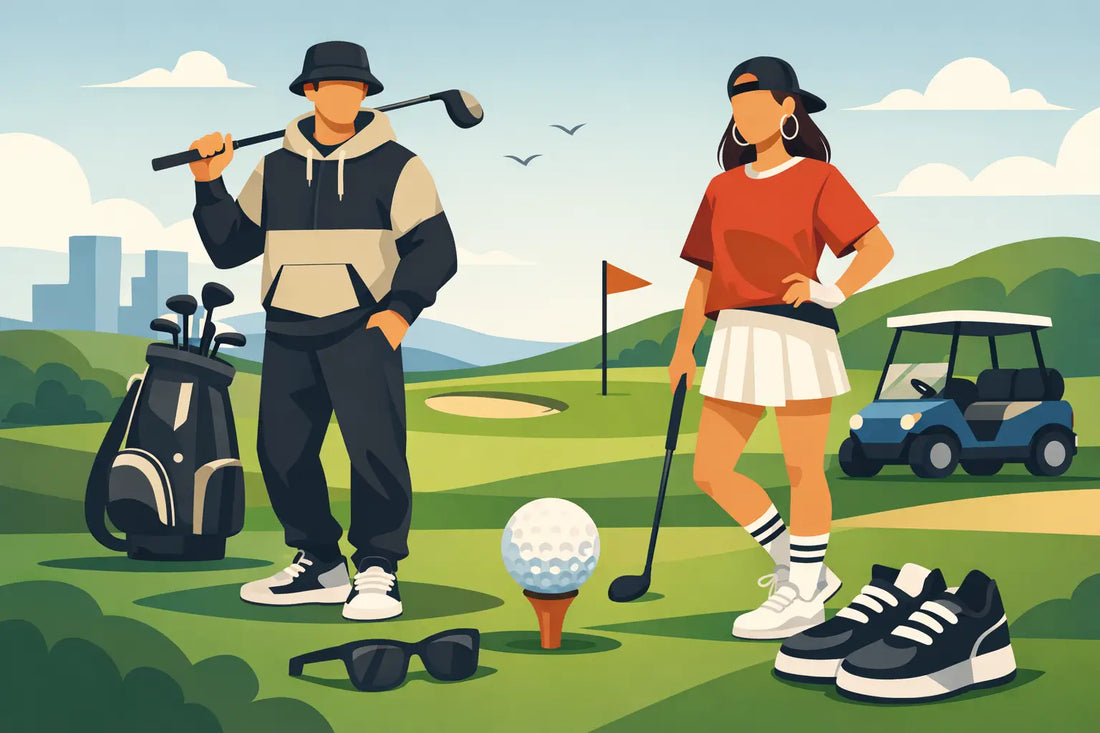 Streetwear golfkläder som bryter mönstret