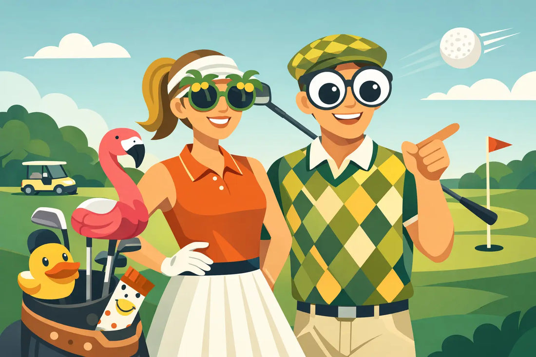 Golfmode med humor som faktiskt syns