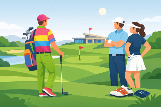 Är färgglada golfkläder tillåtna på golfbanan?