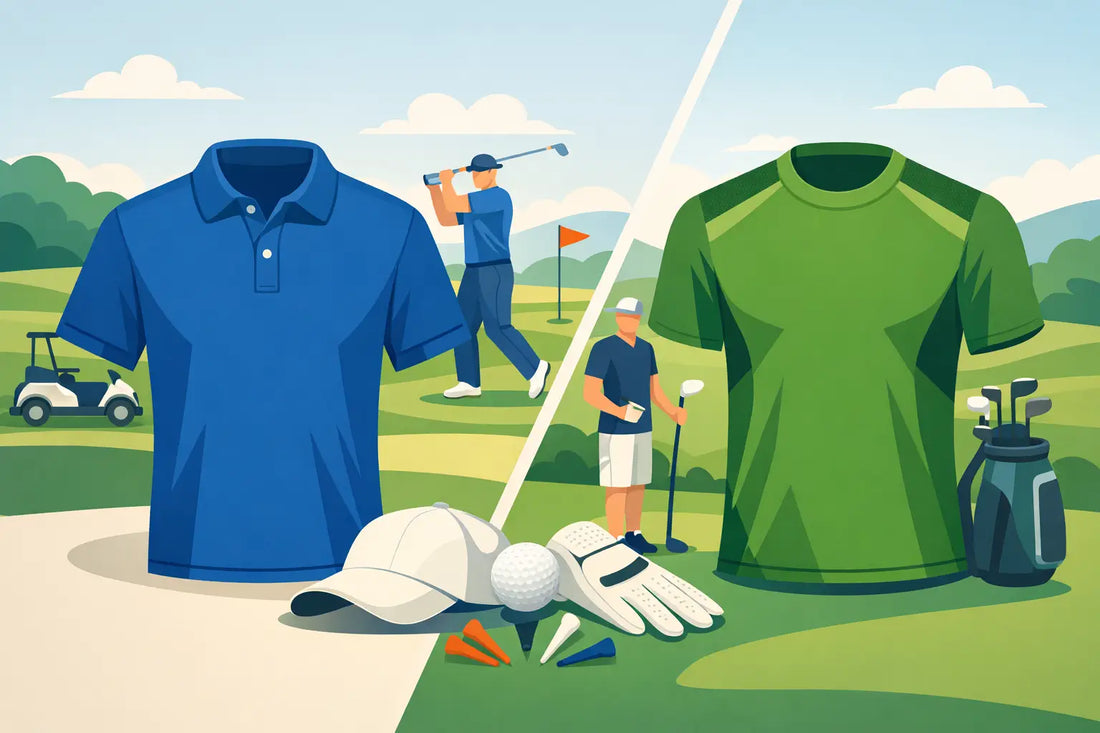 Golfpiké eller funktions-t-shirt på banan?