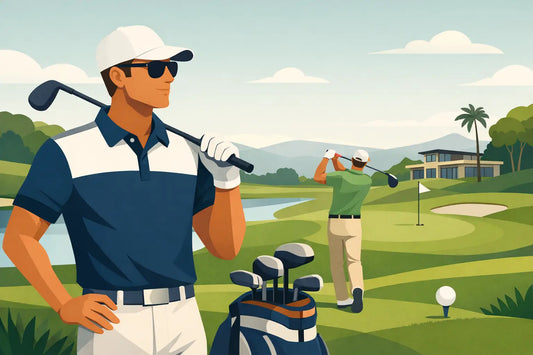 Golfmode herr - stil som syns på banan