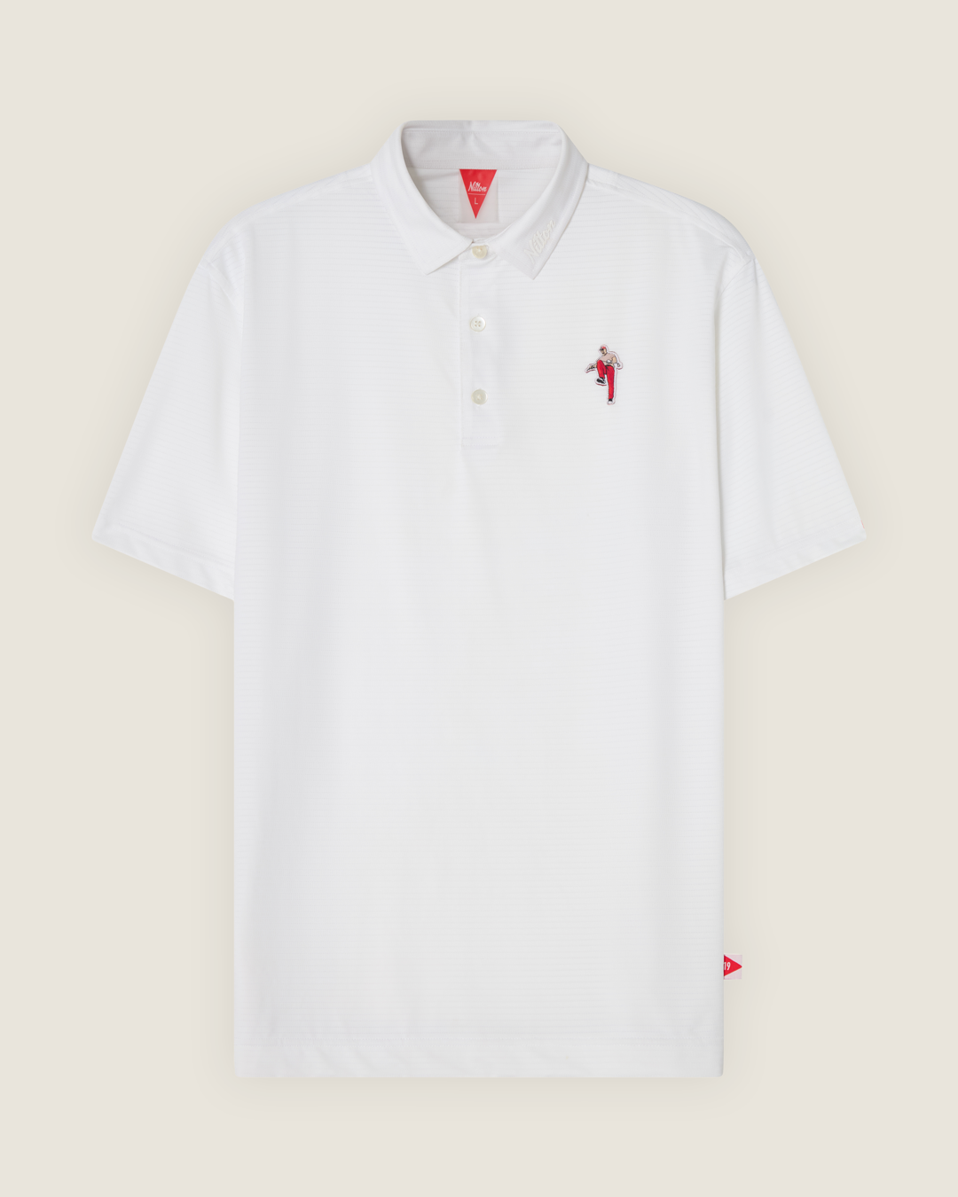 Angry Patch Golfpiké Vit