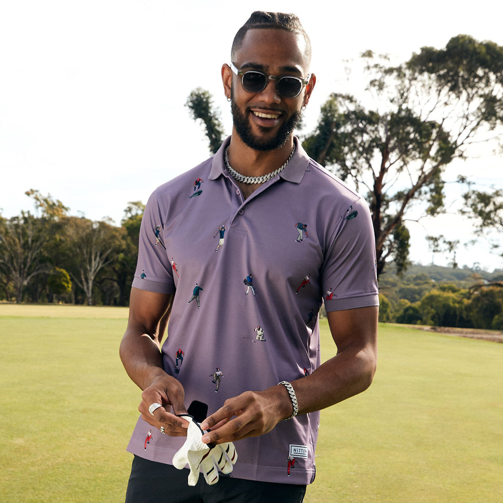 Angry Golfer Purple
