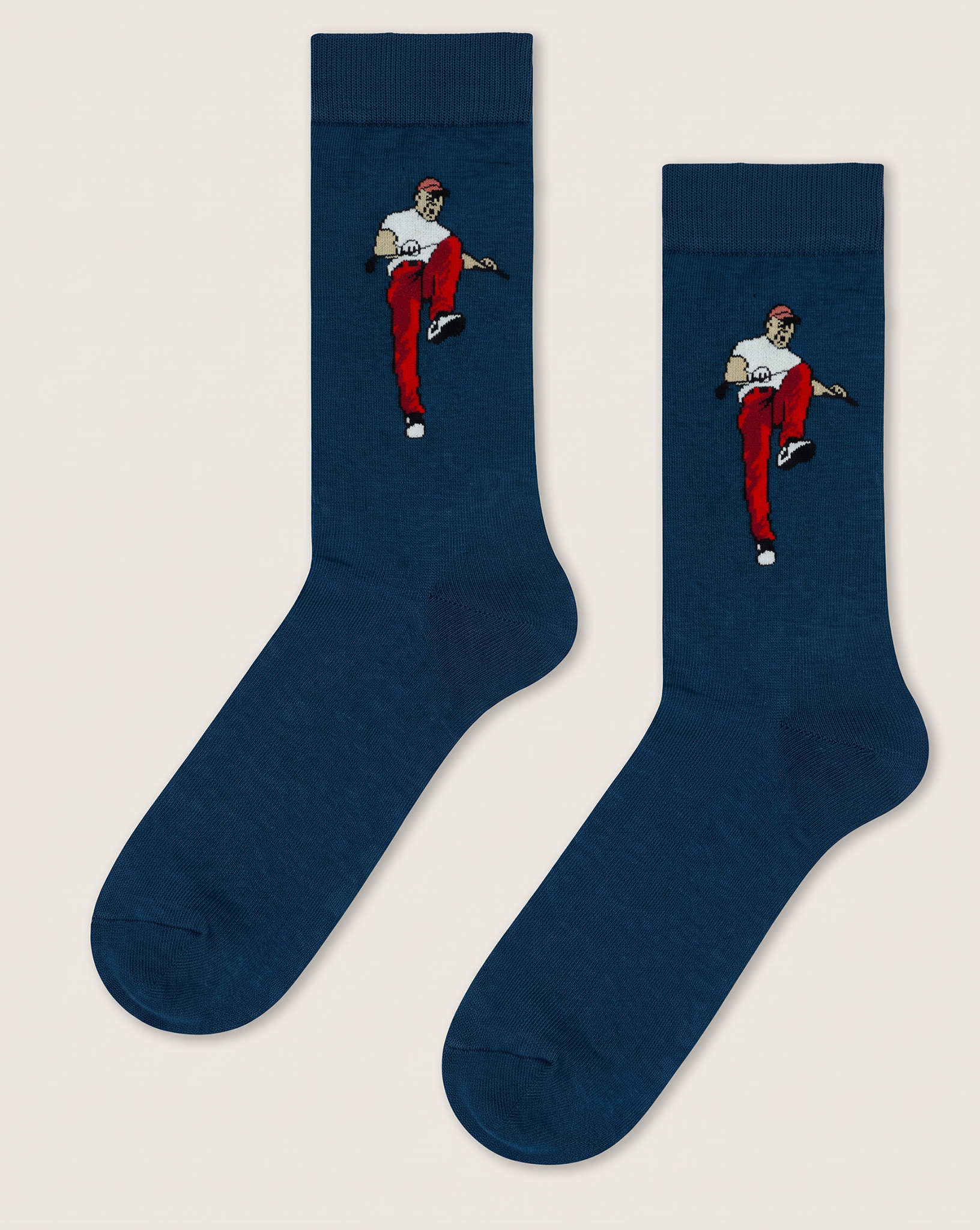 Socks Angry Golfer Navy