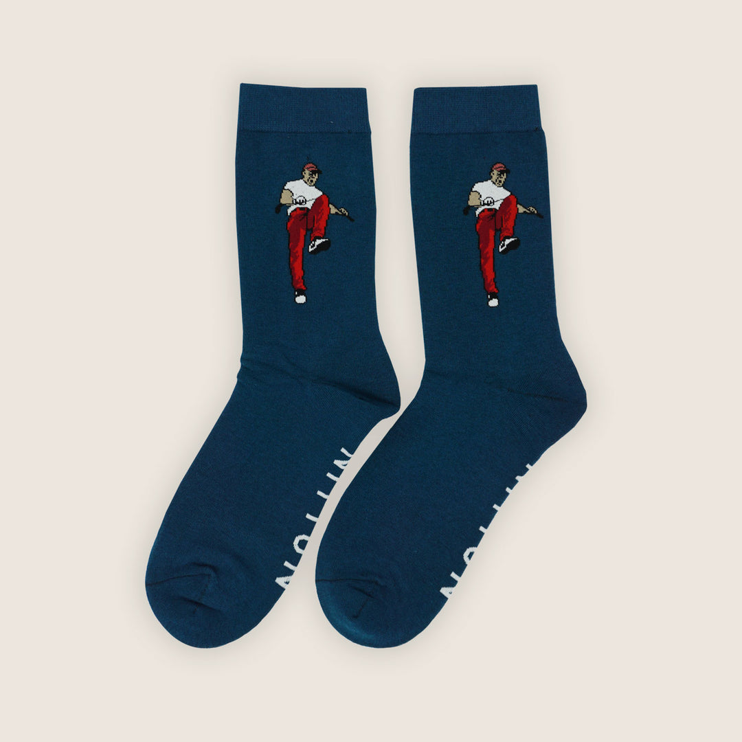 Socks Angry Golfer Navy